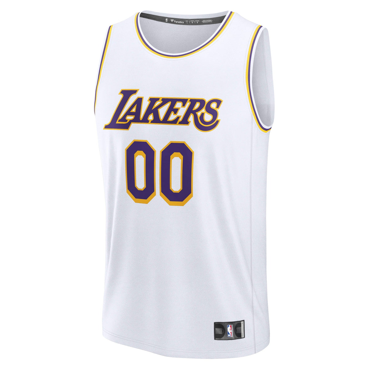 Youth Los Angeles Lakers Fanatics White Fast Break Custom product image 3