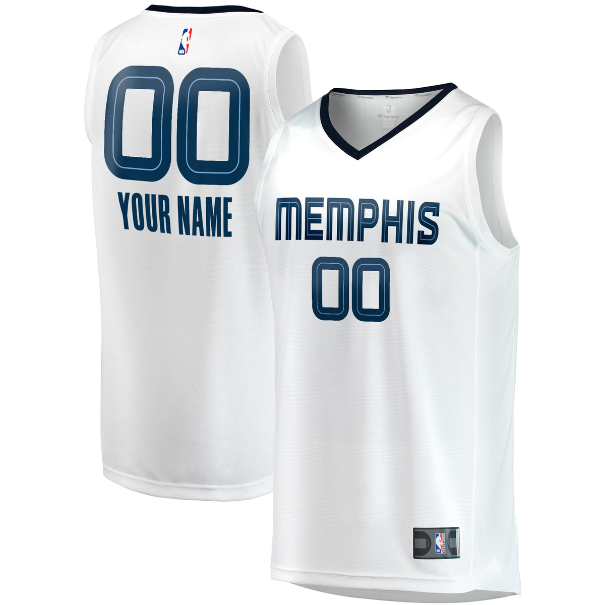 Youth Memphis Grizzlies Fanatics White Fast Break Replica product image 1