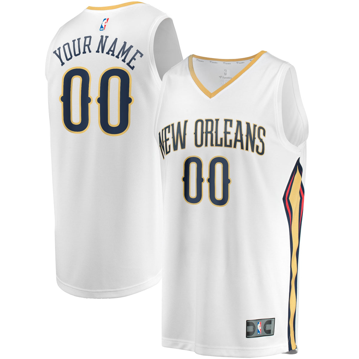 Youth New Orleans Pelicans Fanatics White Fast Break product image 1