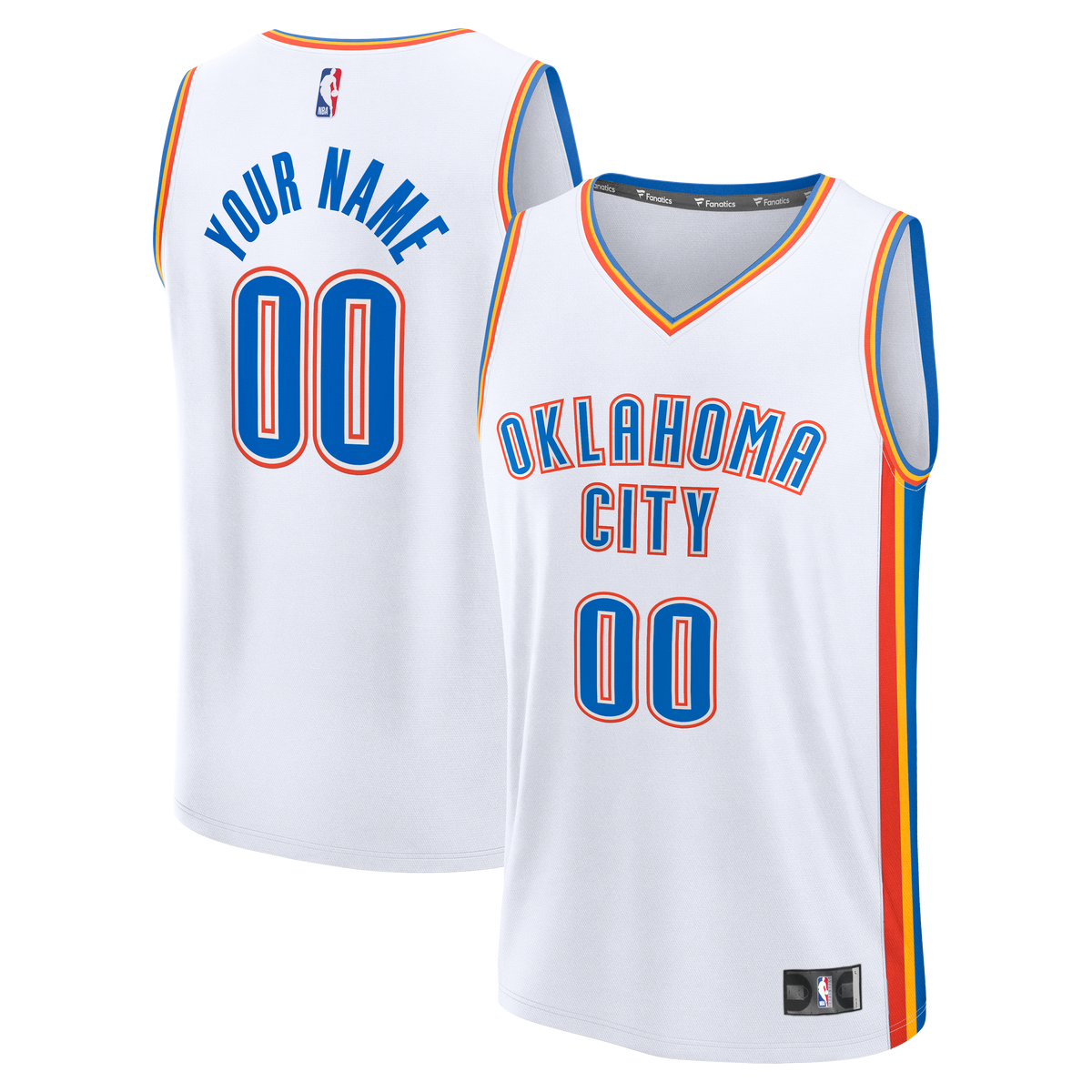 Youth Oklahoma City Thunder Fanatics White Fast Break product image 2