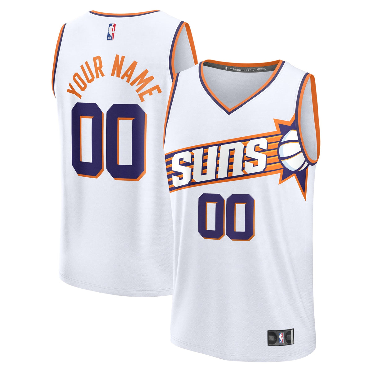 Youth Phoenix Suns Fanatics White Fast Break Custom Replica product image 1