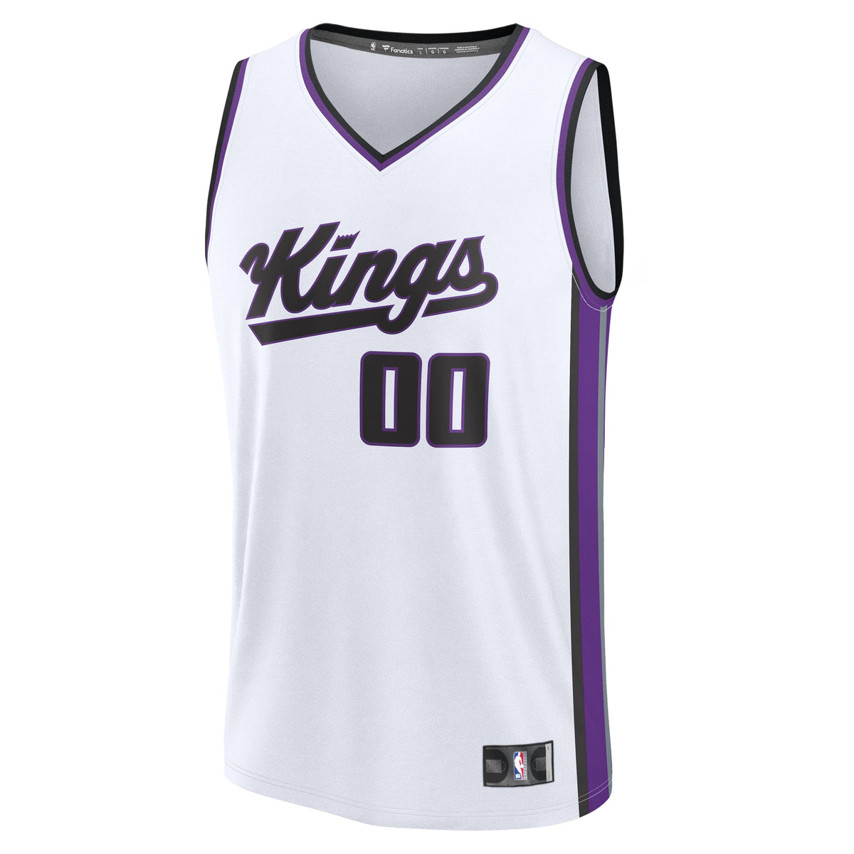 Youth Sacramento Kings Fanatics White Fast Break Custom product image 3
