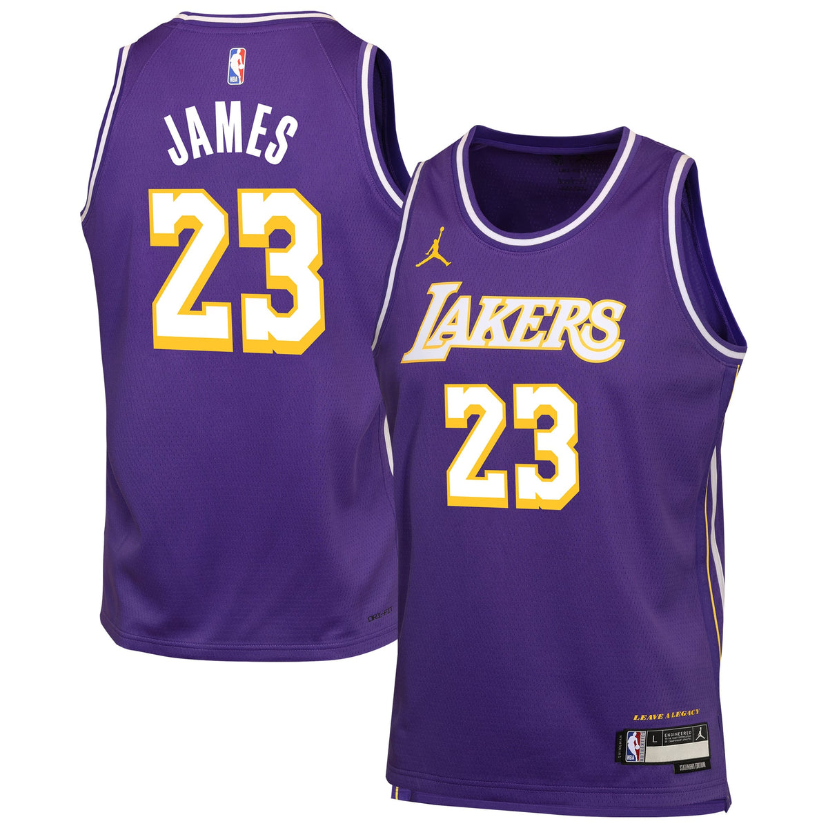 Youth Los Angeles Lakers LeBron James Jordan Brand Purple product image 1