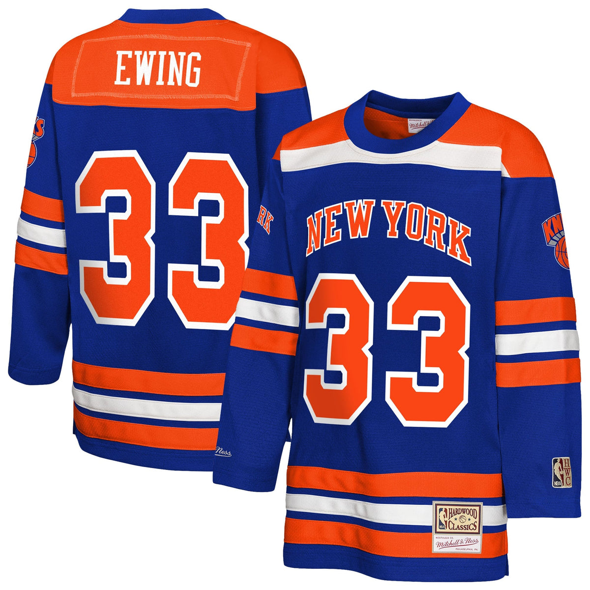 Youth New York Knicks Patrick Ewing Mitchell & Ness Blue product image 1