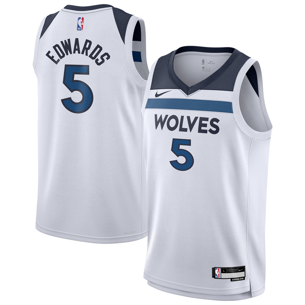 Youth Minnesota Timberwolves Anthony Edwards Nike White product image 1