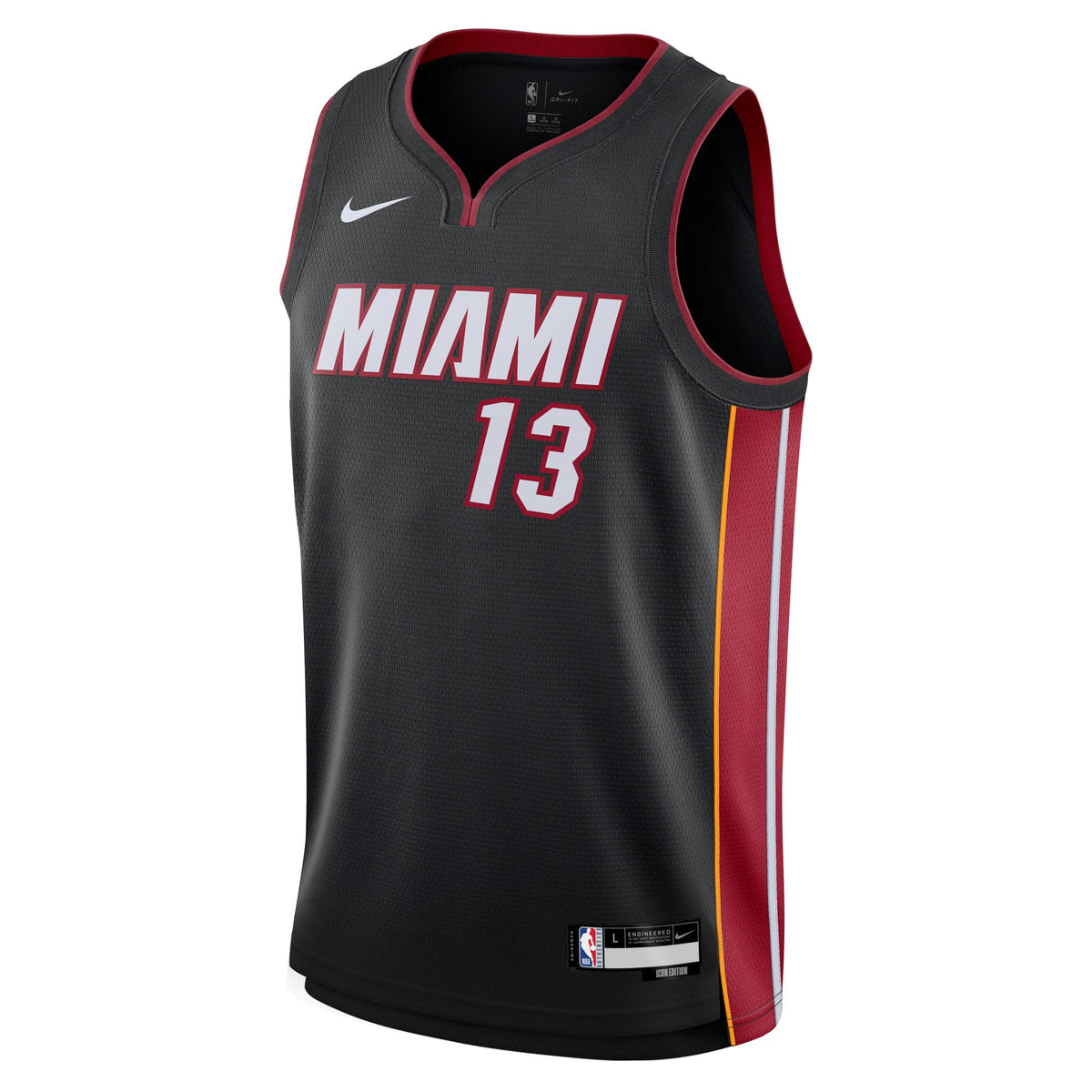 Youth Miami Heat Bam Adebayo Nike Black Swingman Jersey product image 3