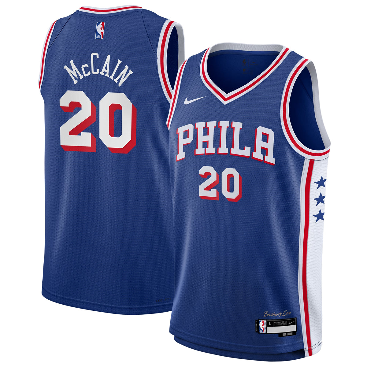 Youth Philadelphia 76ers Jared McCain Nike Royal Swingman product image 1