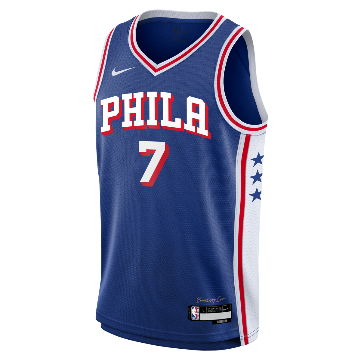Youth Philadelphia 76ers Jaylen Brown Nike Royal Swingman product image 3