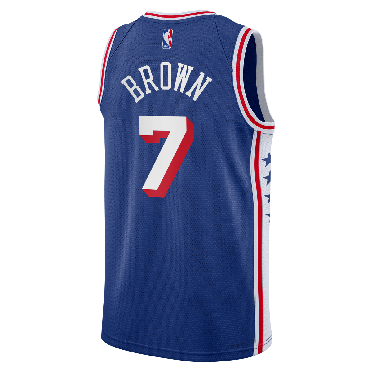 Youth Philadelphia 76ers Jaylen Brown Nike Royal Swingman product image 4