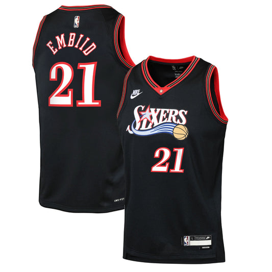 Youth Philadelphia 76ers Joel Embiid Nike Black Swingman product image 1