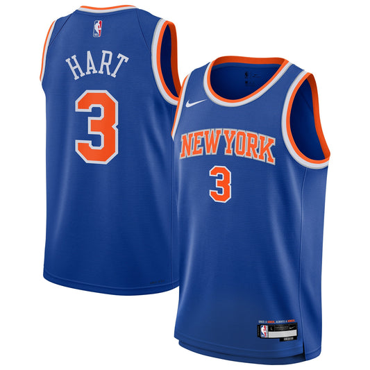 Youth New York Knicks Josh Hart Nike Blue Swingman Jersey product image 1