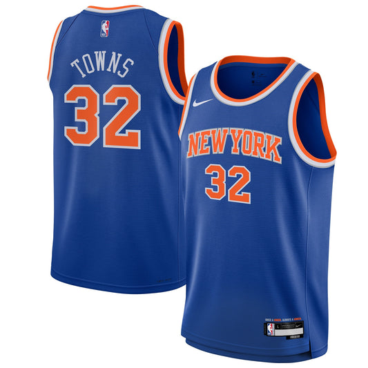 Youth New York Knicks Karl-Anthony Towns Nike Blue Swingman product image 1
