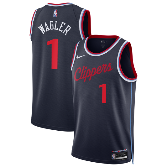 Youth LA Clippers Keaton Wagler Nike Navy Swingman Jersey product image 1