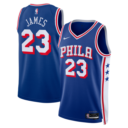 Youth Philadelphia 76ers LeBron James Nike Royal Swingman product image 1