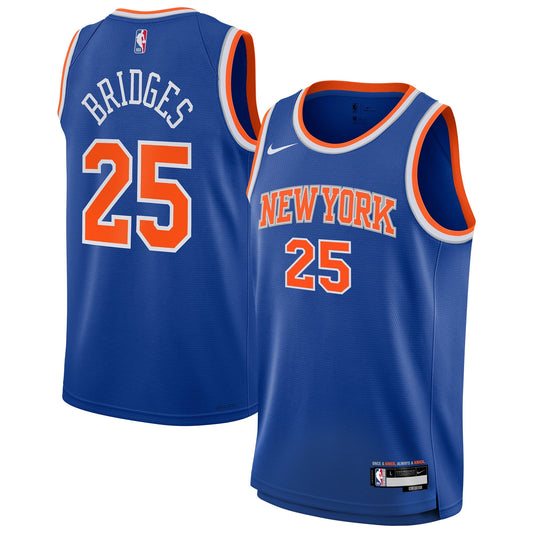 Youth New York Knicks Mikal Bridges Nike Blue Swingman product image 1