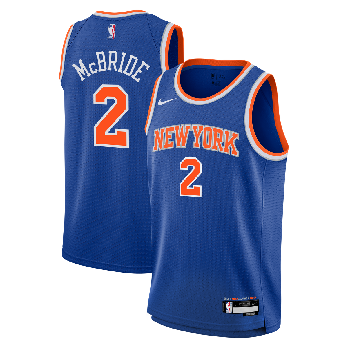 Youth New York Knicks Miles McBride Nike Blue Swingman product image 1