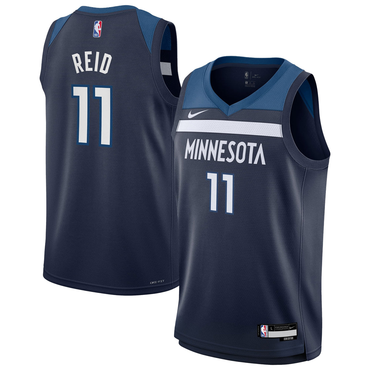 Youth Minnesota Timberwolves Naz Reid Nike Navy Swingman product image 1