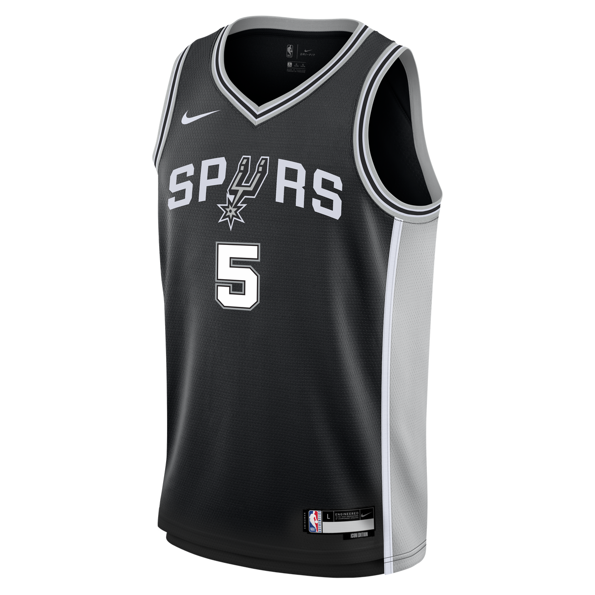 Youth San Antonio Spurs Stephon Castle Nike Black Swingman product image 3