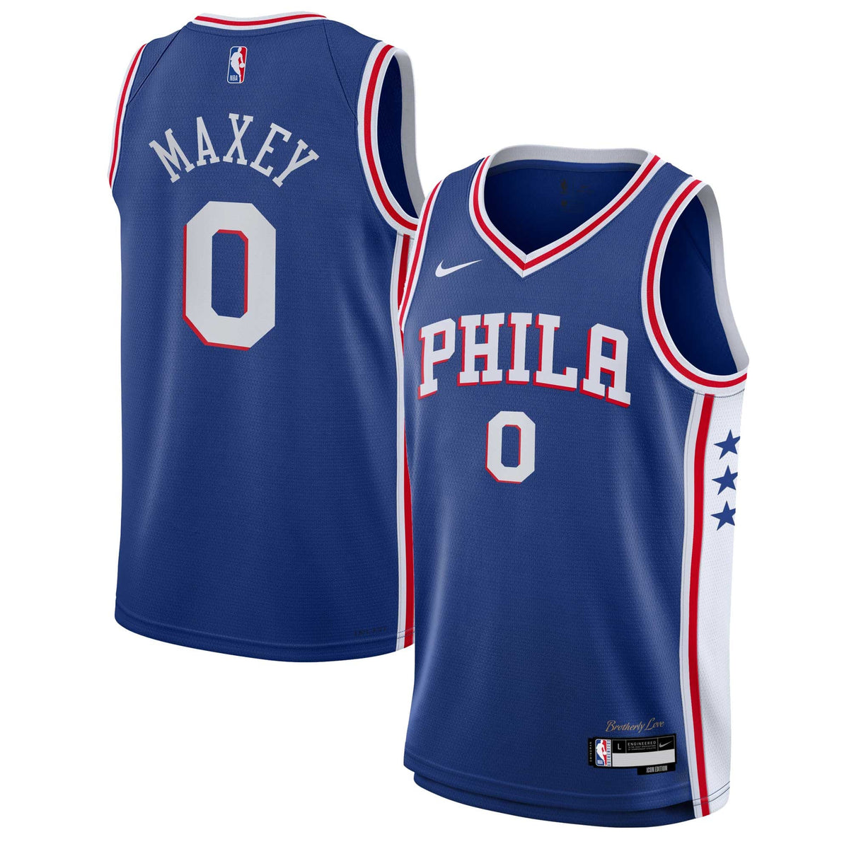 Youth Philadelphia 76ers Tyrese Maxey Nike Royal Swingman product image 2