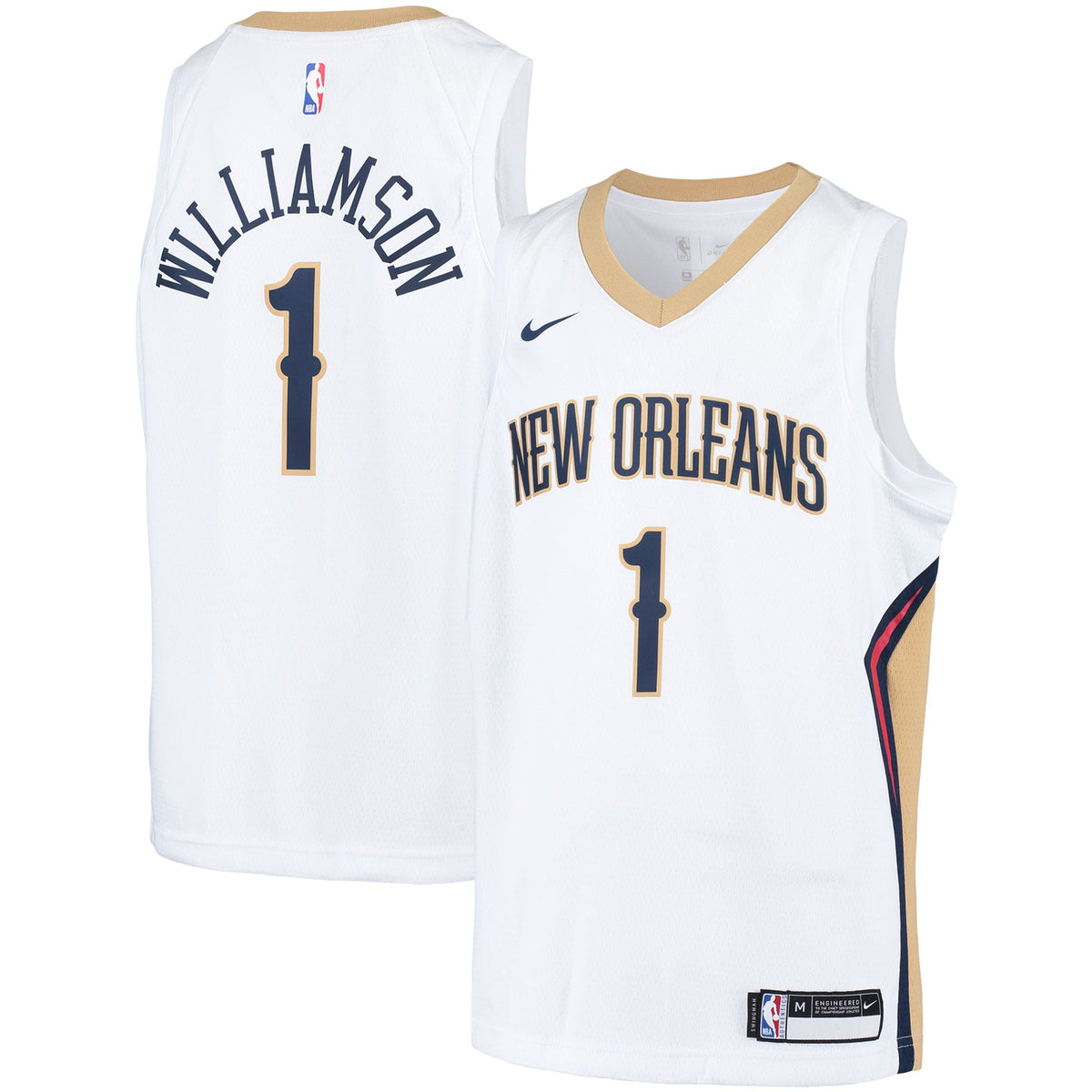 Youth New Orleans Pelicans Zion Williamson Nike White product image 1